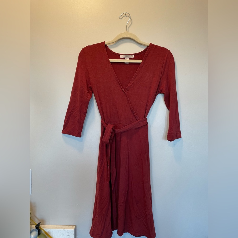 Fall dress - burnt orange coloring